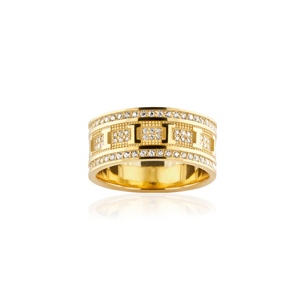 톨로스 다이아 풀 링 6, 라지 모델 (18K 옐로우 골드 - 다이아몬드 180개),이탈리아 명품주얼리 브랜드인 포이베 포이베주얼리 phoibe 에서 판매하는 목걸이,반지,귀걸이,팔찌 주얼리 상품