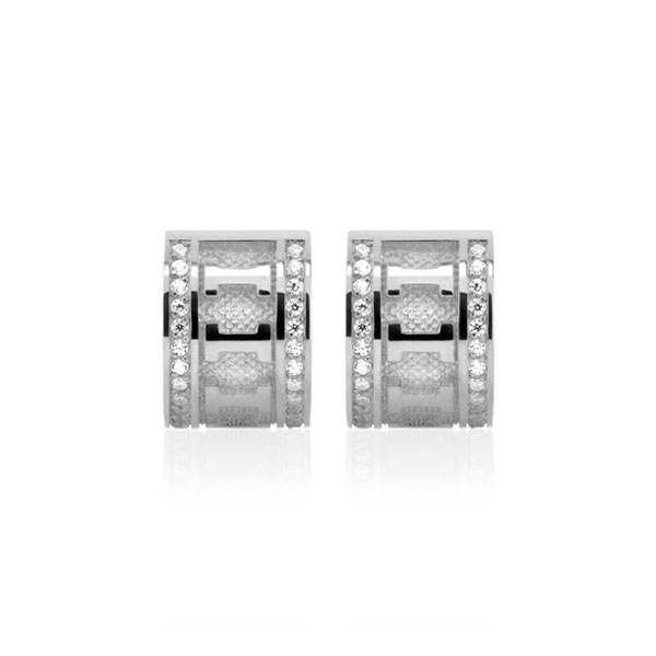 톨로스 다이아 라인 이어링 6, 라지 모델 (18K 화이트 골드 - 다이아몬드 168개),이탈리아 명품주얼리 브랜드인 포이베 포이베주얼리 phoibe 에서 판매하는 목걸이,반지,귀걸이,팔찌 주얼리 상품