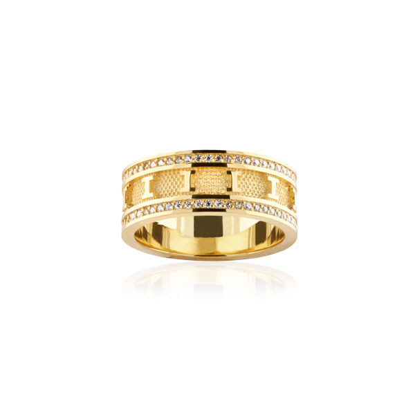 톨로스 다이아 라인 링 6, 라지 모델 (18K 옐로우 골드 - 다이아몬드 110개),이탈리아 명품주얼리 브랜드인 포이베 포이베주얼리 phoibe 에서 판매하는 목걸이,반지,귀걸이,팔찌 주얼리 상품