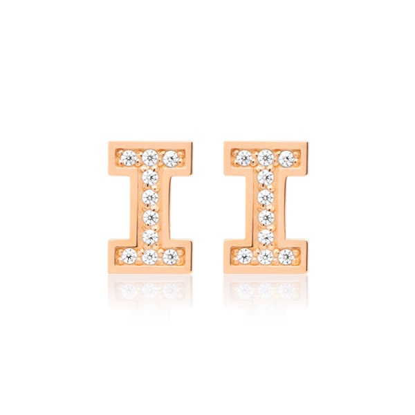 톨로스 스틸로스 다이아 이어링 (14K 로즈 골드 - 다이아몬드 20개),이탈리아 명품주얼리 브랜드인 포이베 포이베주얼리 phoibe 에서 판매하는 목걸이,반지,귀걸이,팔찌 주얼리 상품